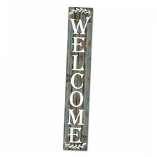 8""X48"" Tall Welcome Signs Vertical for Front Porch Standing Hanging Large