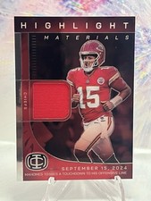 2025 Panini Icon Collections HM-5 Patrick Mahomes Highlight Materials
