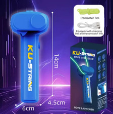 Lasso String Shooter Loop Toy Handheld Zip Rope Launcher Propeller Toy  