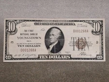 1929 FNB Youngstown Ohio National Currency Charter #3