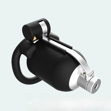 Bionic Design Hinged Cage Male Chastity Device Metal Tube 2 Types Rings