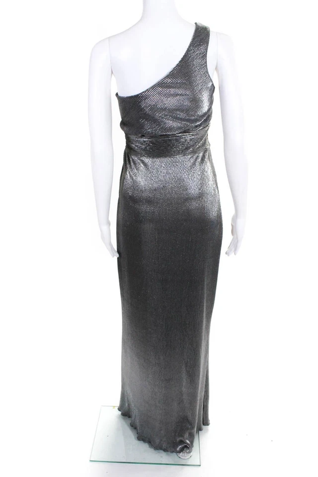 Vestido Chandler de un hombro plateado para mujer talla 6 10855275 Foto 3 de 4