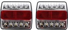 Stud Mounted 15 Led Trailer Towing Light Set Stop Turn Tail License Plate Dot Stud Mounted 15 Led Trailer Towing Light Set Stop Turn Tail License Plate Dot