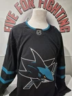 SAN JOSE SHARKS ALT BLACK ADIDAS PRIMEGREEN INDO JERSEY NHL BNWT