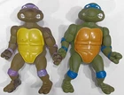 Vintage LEONARDO DONATELLO LOT Ninja Turtles Large12" Figures 1989 Mirage Playma