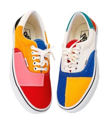 Vans Era Patchwork Multicolor 2019 Womens US 8.5 Mens 7 Color Block Harlequin