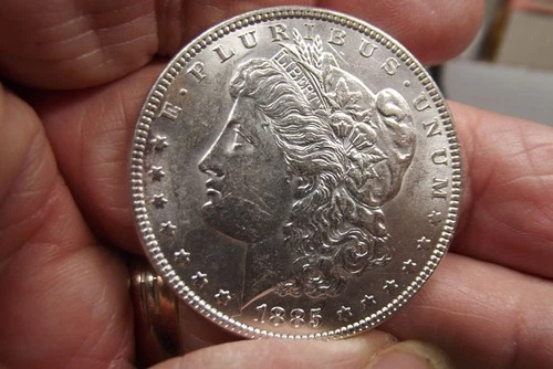 1885-P Morgan Silver Dollar  BU and Original NEWPX MS+++ NR Auction!!!
