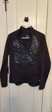 New The North Face Women's Medium Black Active Jacket half zip quilted running