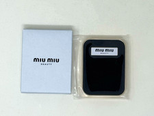 Miu Miu Beauty Compact Mirror New In Box Rectangle Black Makeup Mirror