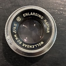 Vintage Wollensak Raptar 90mm f/4.5 Enlarging Lens UNTESTED Sold AS IS Used Cond
