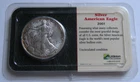 2001 AMERICAN SILVER EAGLE COIN in Littleton Showpak ~1 Oz .999 Silver Coin~