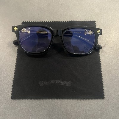 Chrome Hearts Blue Light Glasses Black/Gold