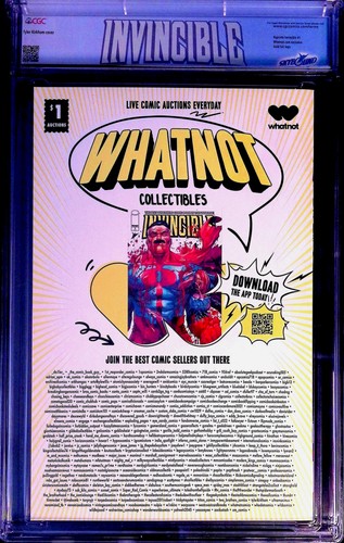 Invincible #1 (2022) CGC -9.6- Whatnot Gold Foil Omni-Man Battle Damage Ltd 150 - Picture 2 of 3
