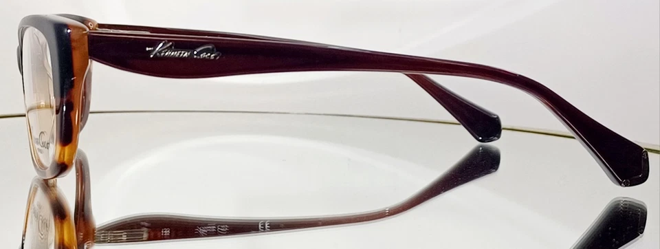 KENNETH COLE NEW YORK KC202 050 Anteojos Marrón/Tortuga Nuevo Plástico 53-13-135 Foto 3 de 4