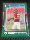 2024 Panini Donruss Jayden Daniels Green Press Proof RC #389 Commanders