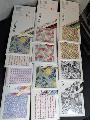 12 lot Cricut Joy adhesive backed Deluxe paper packages Moroccan kaleidoscope +