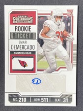 Emari Demercado 2023 Panini Contenders Football Rookie Ticket Auto RC #301 -c