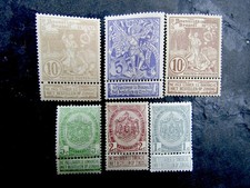 nystamps Belgium Stamp # 79-84 Mint OG H  J30y1926