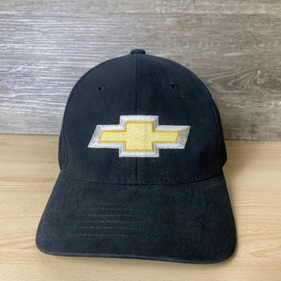 Chevrolet Hat Cap Fitted Black Ultra Fit Winner's Circle Embroidered Mens Racing