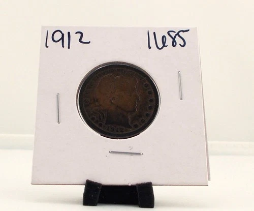 1912 Barber QUARTER  90% SILVER w/ coin flip, nice 110+ year old COIN FREE Ship!