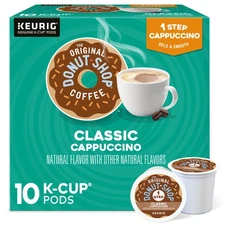 The Original Donut Shop, One Step Classic Cappuccino Flavored K-Cup Coffee
