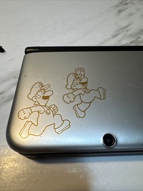 Nintendo 3DS XL Mario & Luigi Dream Team Silver Handheld System Tested Working