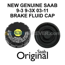 SAAB 9-3 Brake Fluid Reservoir Cap 2003-2011 9-3 9-3X NEW GENUINE OEM 93189060