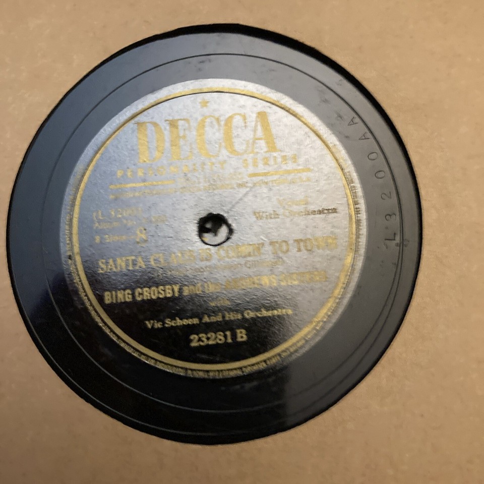 Bing Crosby / Andrews Sisters Jingle Bells / Santa Claus Is Comin' To