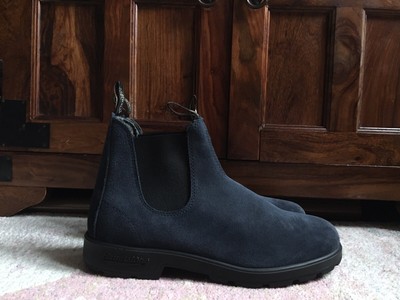 blundstone blue suede