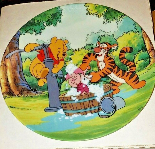 PROBLEMAS CON BURBUJAS Disney Winnie the Pooh 8" Placa Bradford Exchange 14464A - Imagen 7 de 8