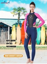 Dive sail 3mm Neoprene+Shark Skin Wetsuit Swimsuit Women Bodysuit Wet Suit