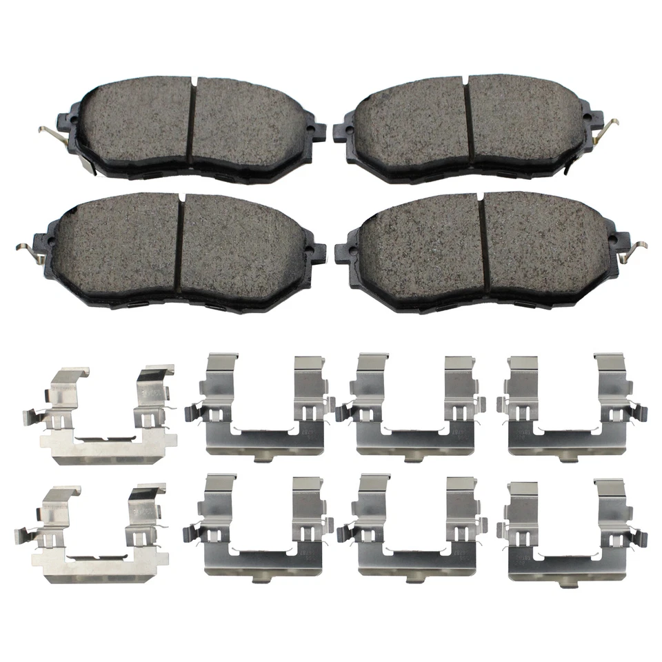 Conjunto de pastilhas de freio a disco dianteiro Akebono ProACT para 2008-2009 Subaru Legacy - Imagem 4 de 4