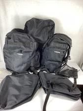 Lot Of 6 T-bags Motorcycle Nylon Luggage Bag Backpack Sissy Bar Saddle Bags +