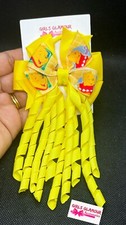 Winnie The Pooh Hair Korker yellow Bow Bobbles Ribbon Headband Hairband Hair Tie