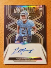 2022 Spectra Rookie Auto #16 Roger McCreary Auburn Titans #'d 62/99