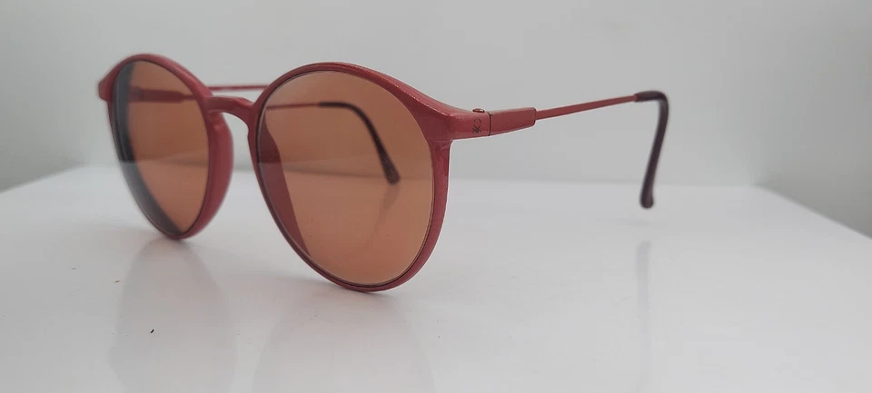 Gafas de sol redondas rosa Benetton Chapel Hill vintage Japón SOLO MARCOS Foto 2 de 4