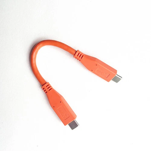 Orange USB-C auf USB-C Type C Kabel für LaCie External Hard Drive HDD 20in/15cm