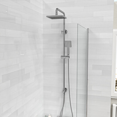 Winstead Modern Exposed Square Shower Single Mode Handset and Riser Rail Kit
