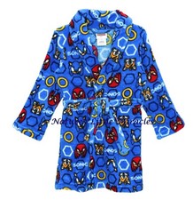 Sonic The Hedgehog Robe Size 4 6 8 10 Boys Pajamas Cover Up Bathrobe S L NEW NWT