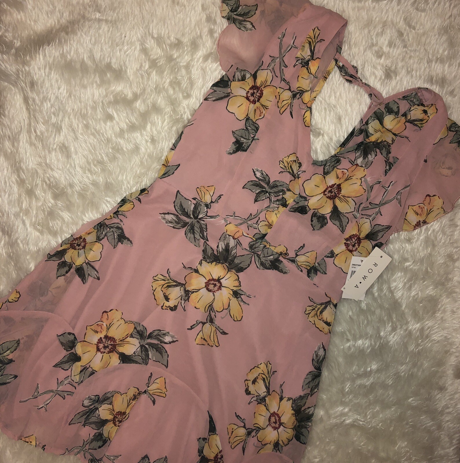 FILA Mini abito floreale manica svasata ROW A taglia media