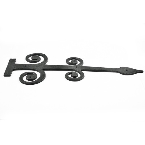 Renovators Supply Wrought Iron Garage Door Hinges 16" Dummy Strap Door Hinges - Picture 9 of 10