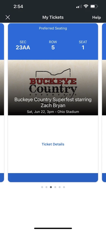 4 Tickets BUCKEYE COUNTRY SUPERFEST (ZACH BRYAN) 6/22/24 - Image 4 of 4