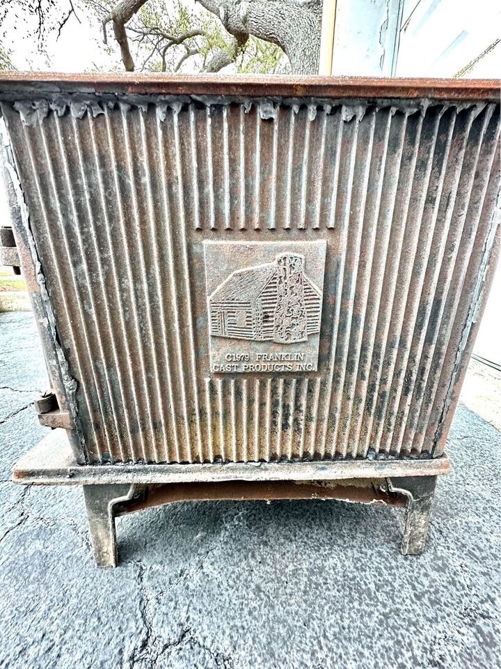 1979 Scandia 150 Franklin Cast Products Wood Burning Stove Cast Iron eBay