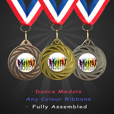 Dance Award Medals & Ribbons in Packs 10, 25, 50 & 100