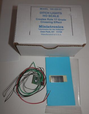 Miniatronics HO Scale Ditch Lights #100-220-01 NIB