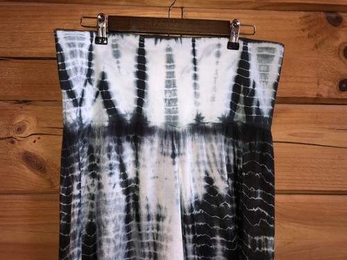 Sacred Threads Hippie Boho Festival Mudmee Wide Leg Tie Dye Cropped Pants Sz L - Picture 3 of 10
