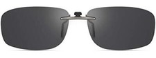 Polarized Clip On Sunglasses Over Glasses Men Women Compact Fit Non-Flip Up