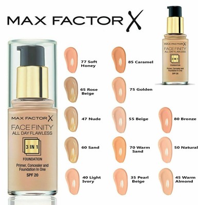 max factor foundations & concealers