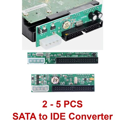 Lot of 2-5  PATA / IDE 3.5'' to SATA Hard Drive HDD CD/DVD Adapter Converter