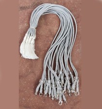 Back Rope Hook Pearl Adjustable Necklace Silver Dori Lot 12 pcs Lockable Set